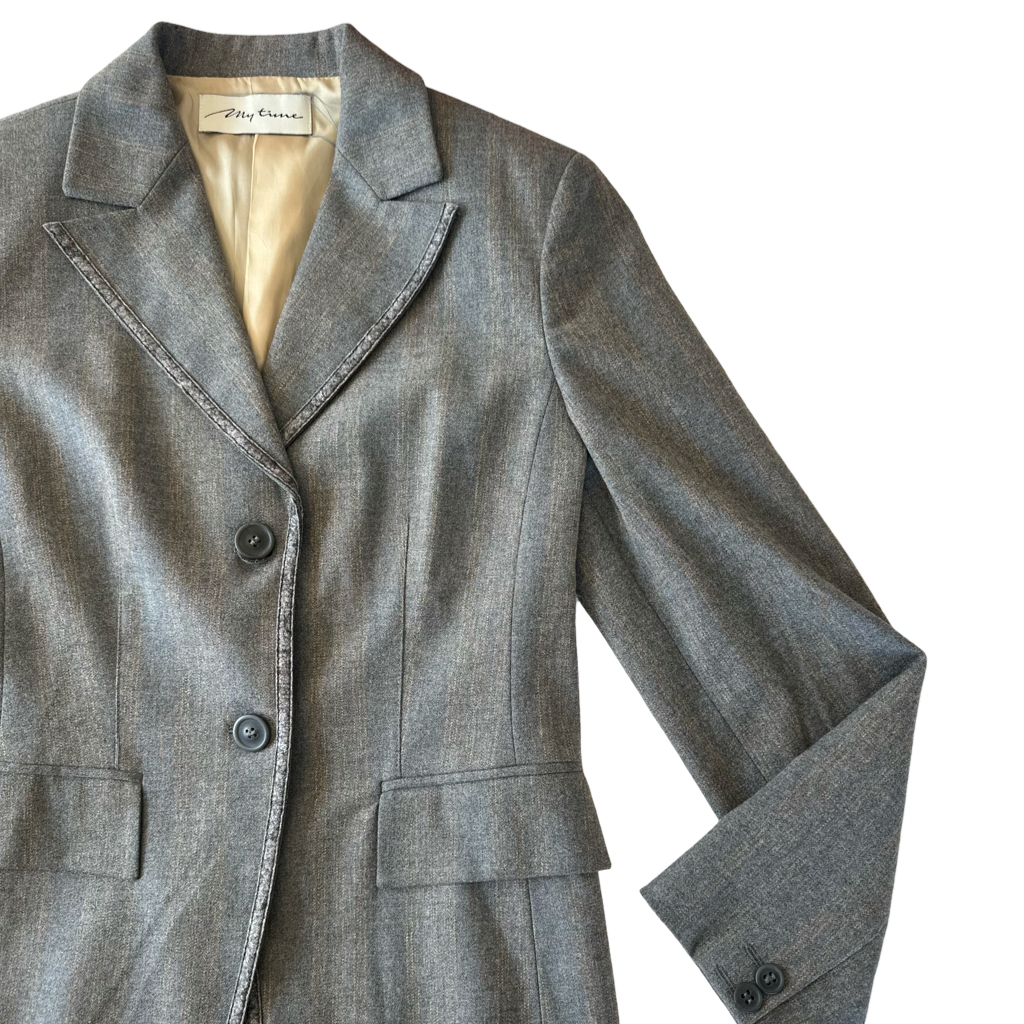 Blazer Sastrero Gris Clásico