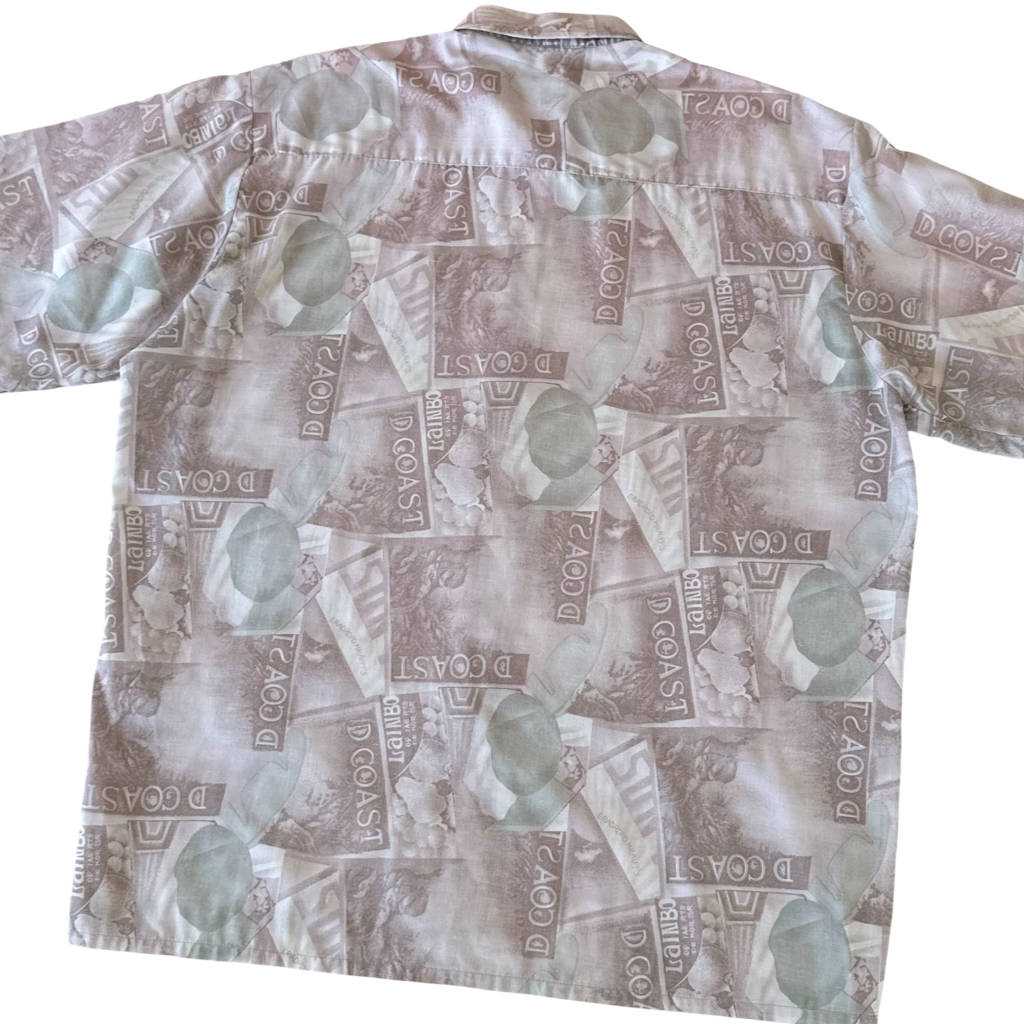 Guayabera VNTG Estampada Abstracta