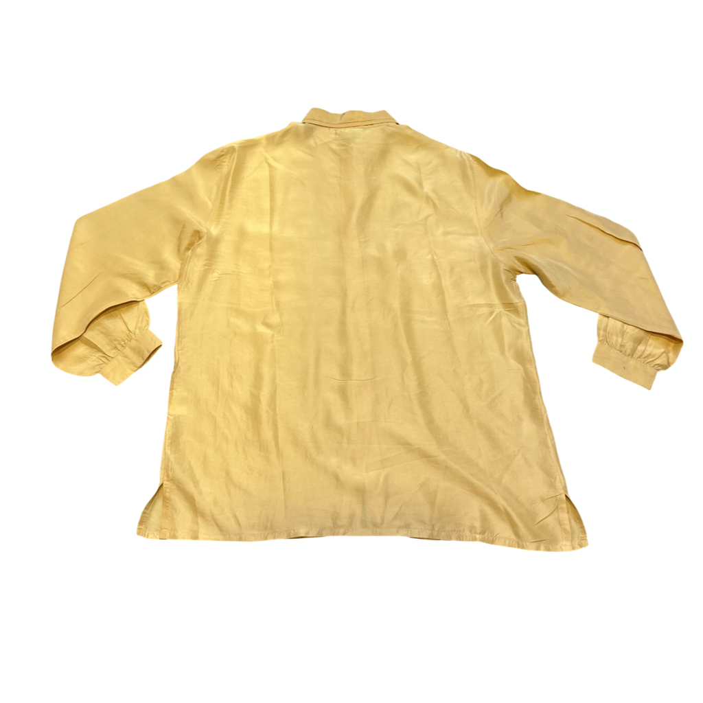 Camisa de Seda Amarilla