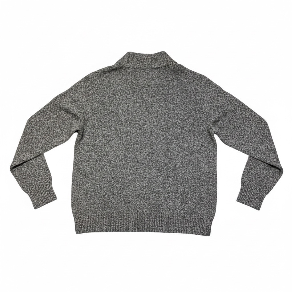 Sweater Jaspeado con Cuello Shawl