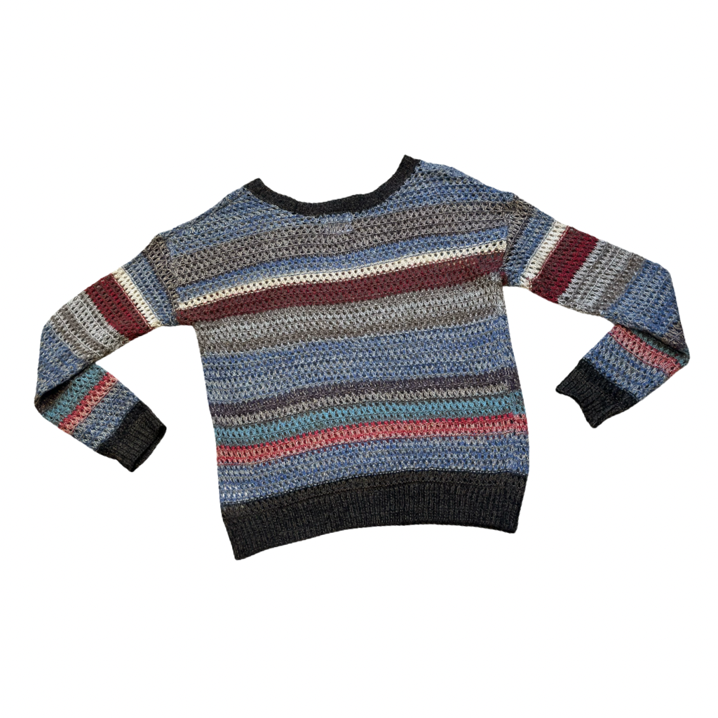 Sweater tejido multicolor a rayas VNTG