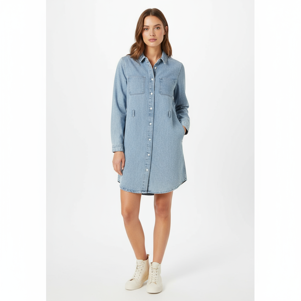Vestido Camisero Denim Vintage