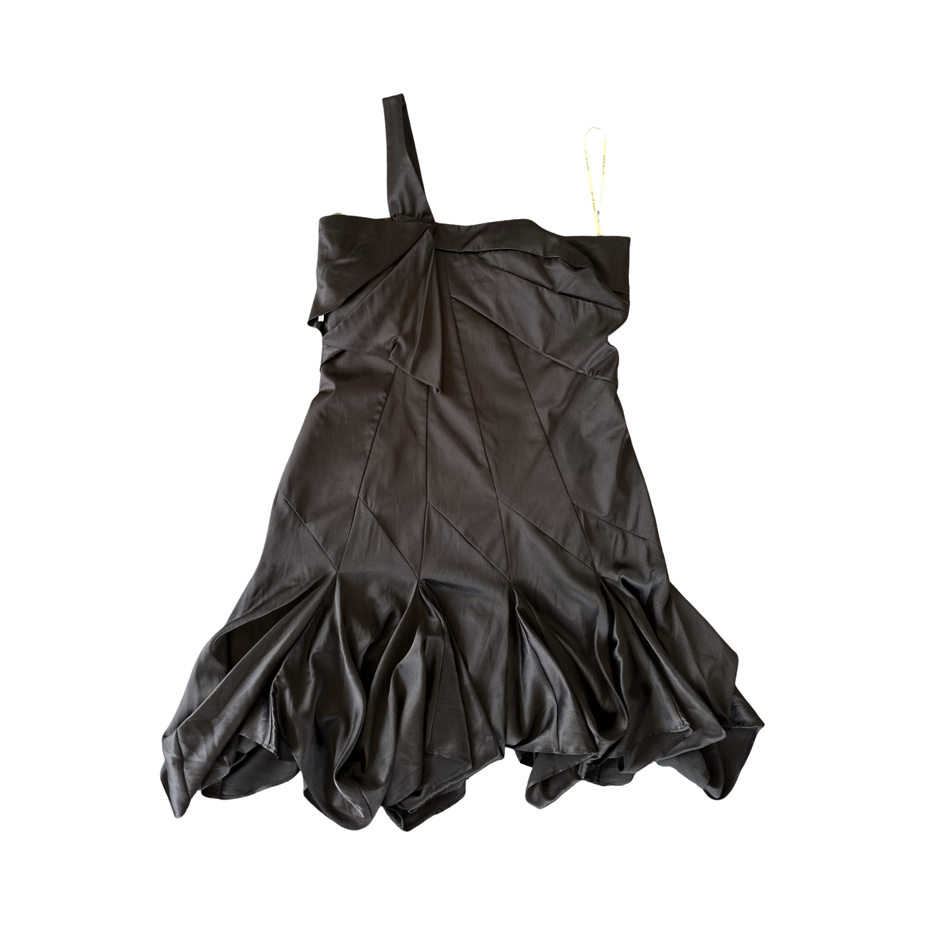 Vestido Cocktail Asimétrico Negro