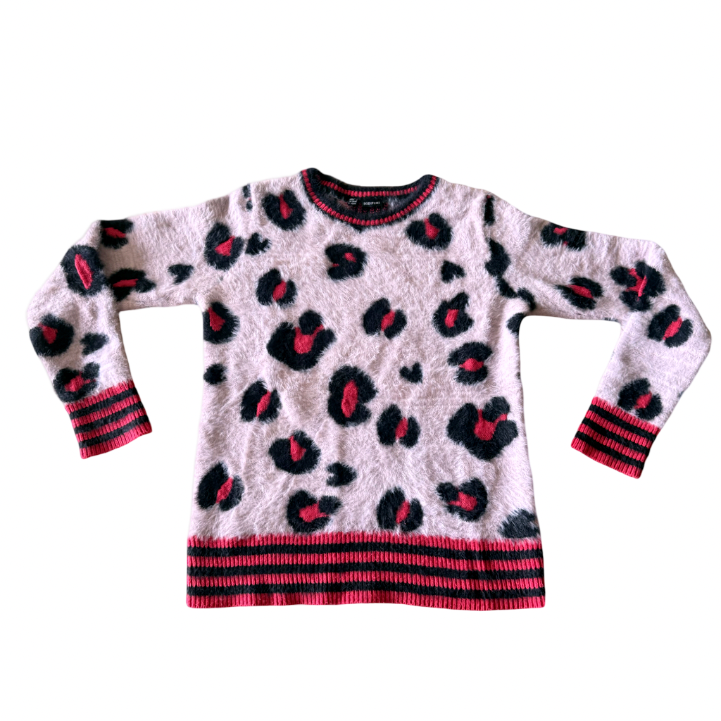 Sweater Animal Print Rosa