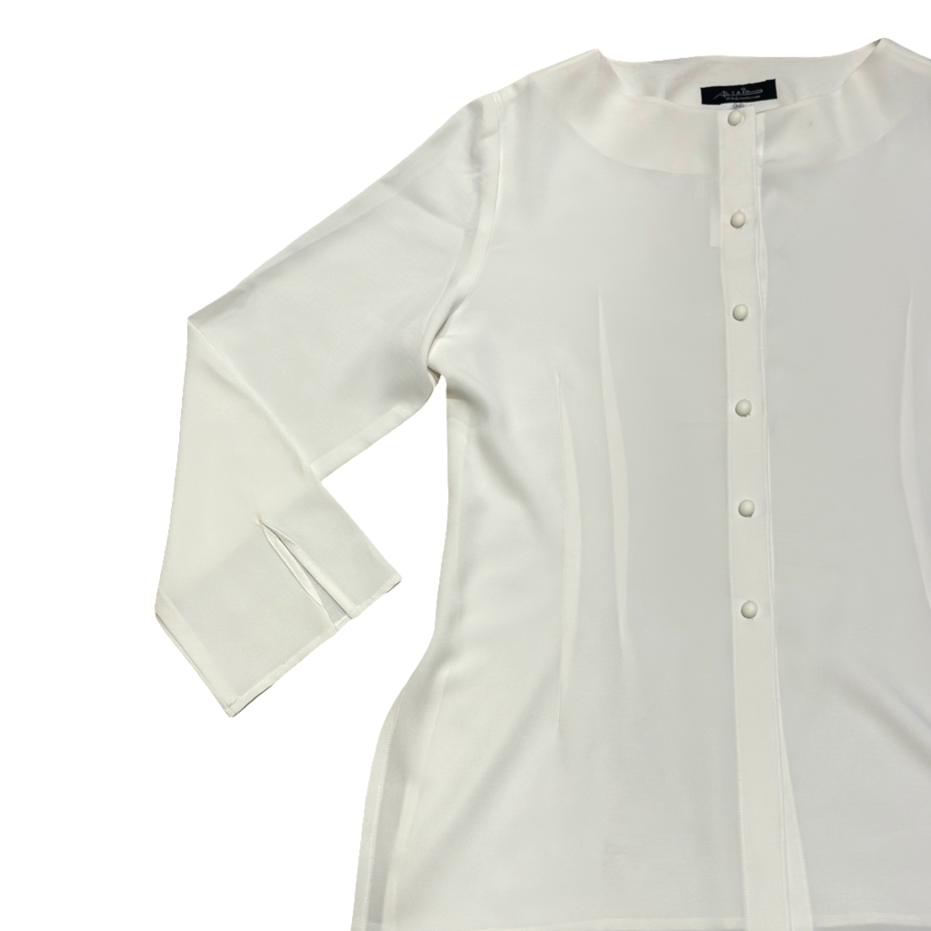 Blusa Blanca Semitransparente