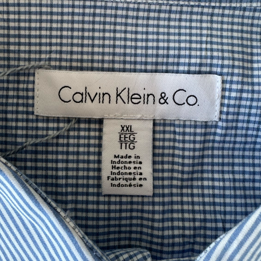 Camisa Clásica Celeste de Rayas Finas