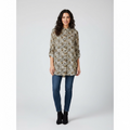 Blusa estampada animal print abstracto