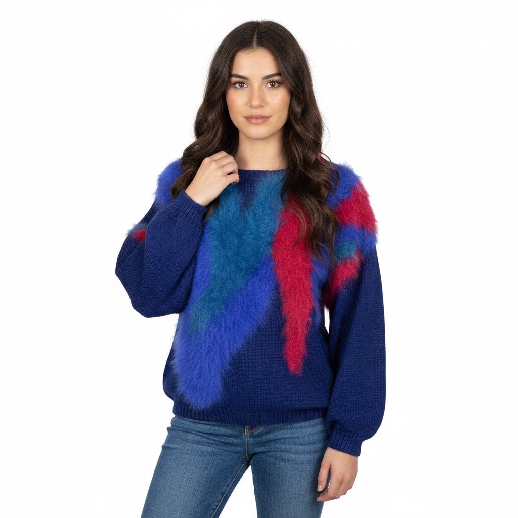 Sweater VNTG Retro Violeta