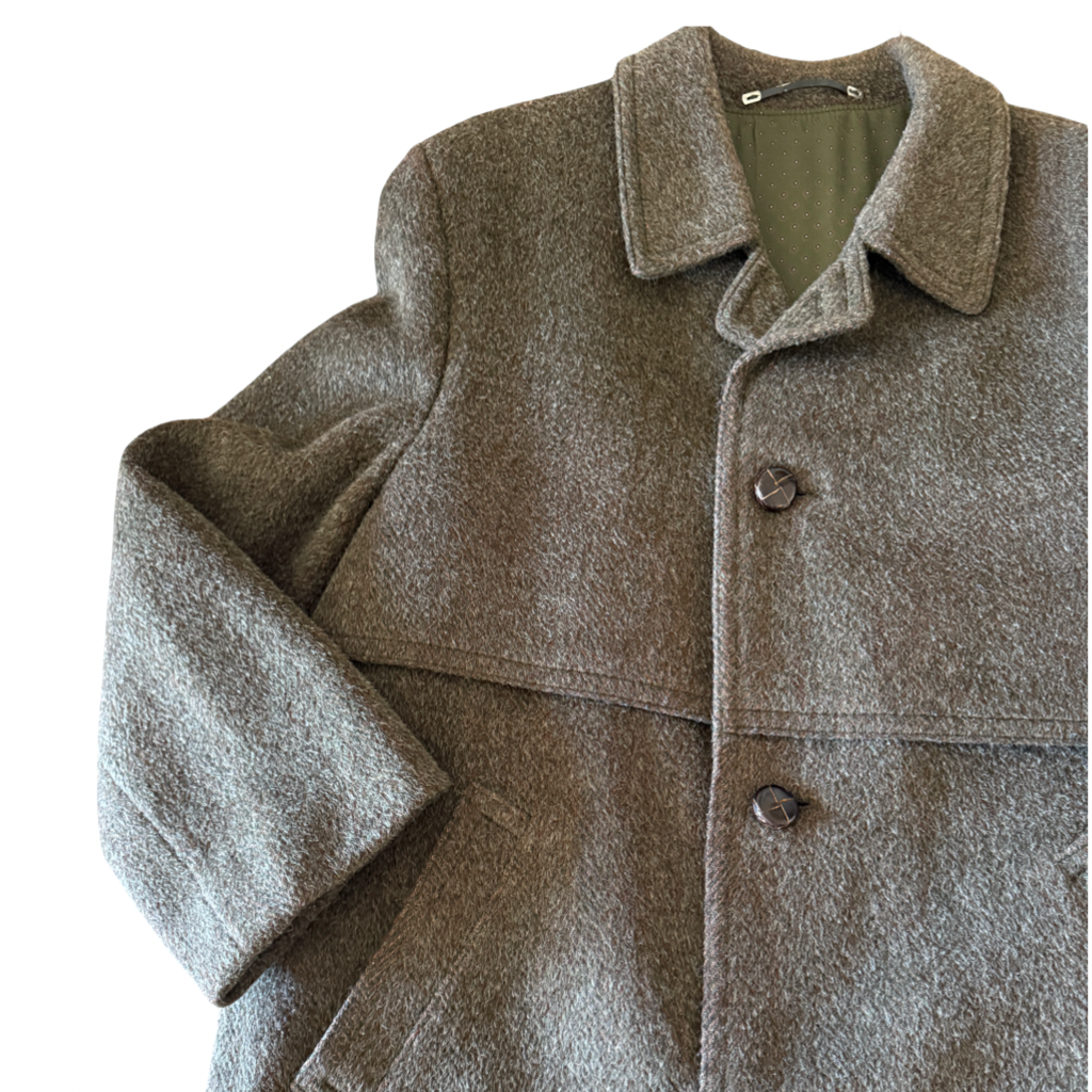 Abrigo San Giorgio by Drago Gris Oliva Lana Made in Italy