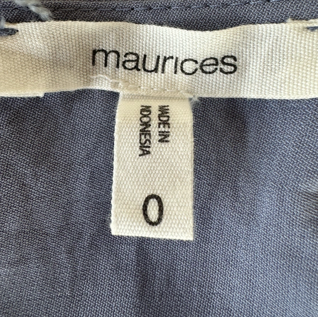 Blusa VNTG Azul Grisáceo