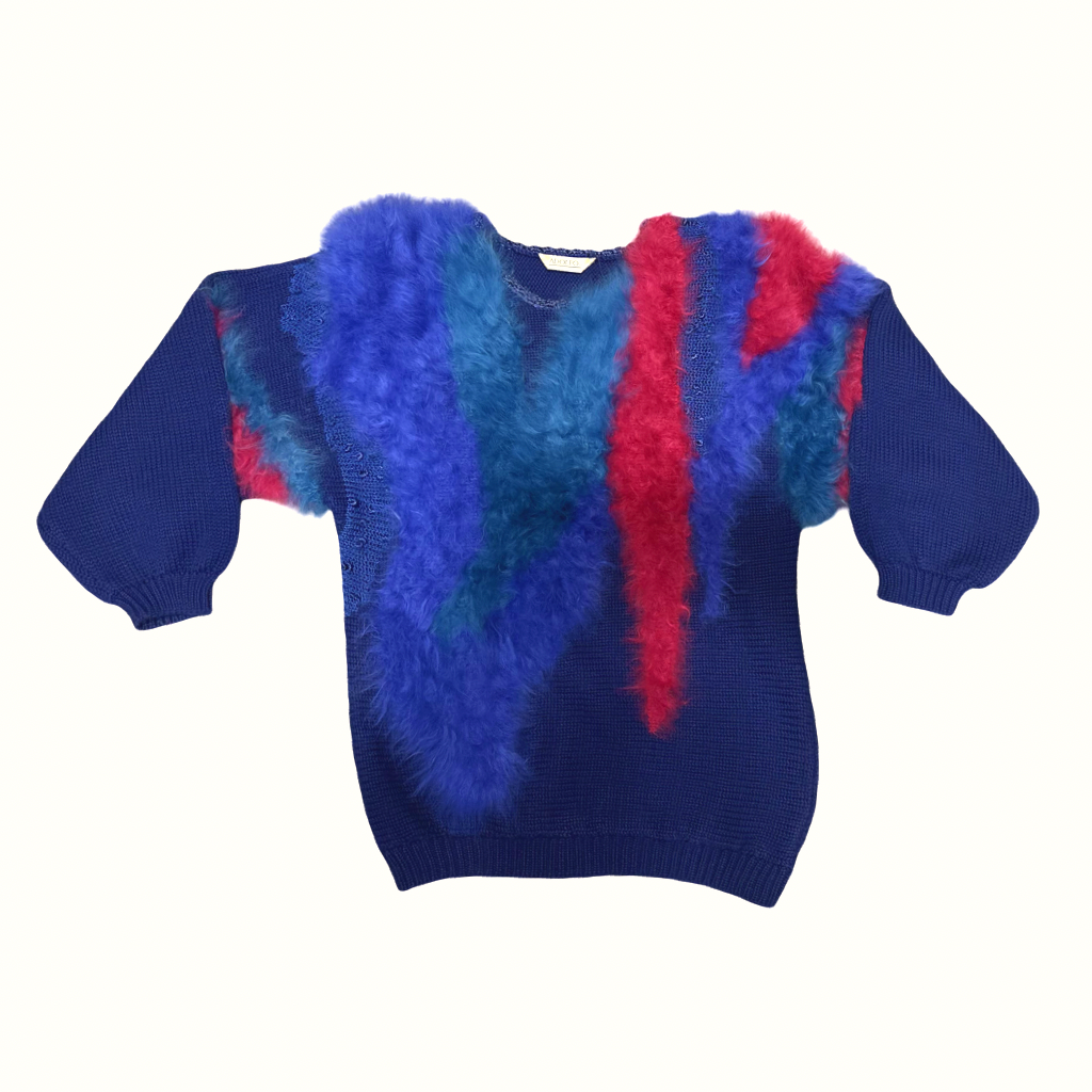 Sweater VNTG Retro Violeta