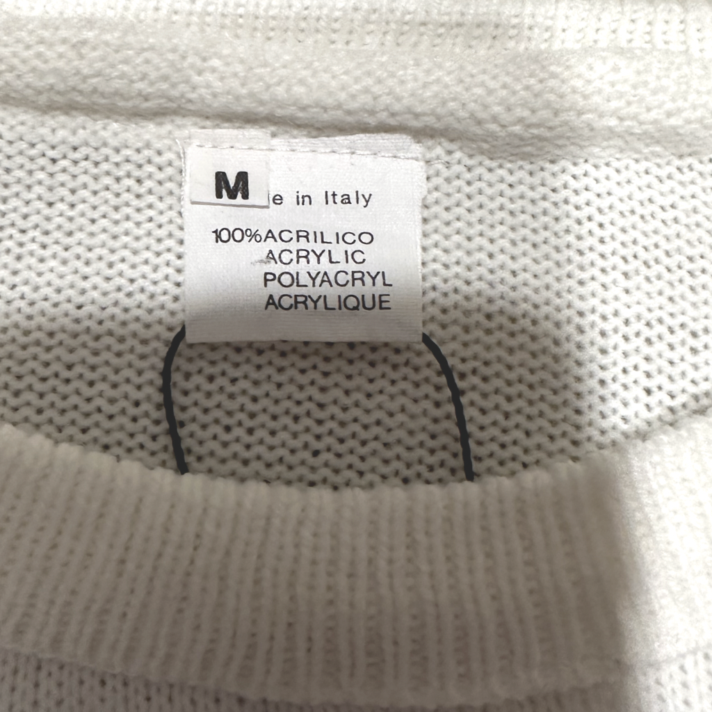 Sweater VNTG Blanco con Encaje