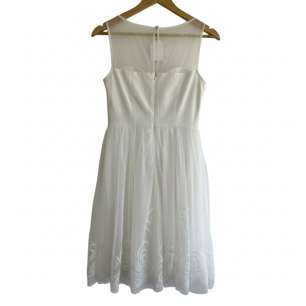 Vestido Blanco Midi Tul