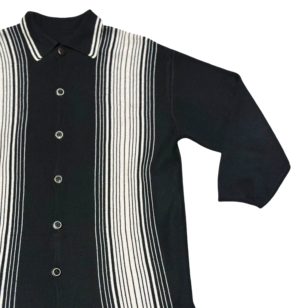 Cardigan VNTG italiano Blanco y Negro