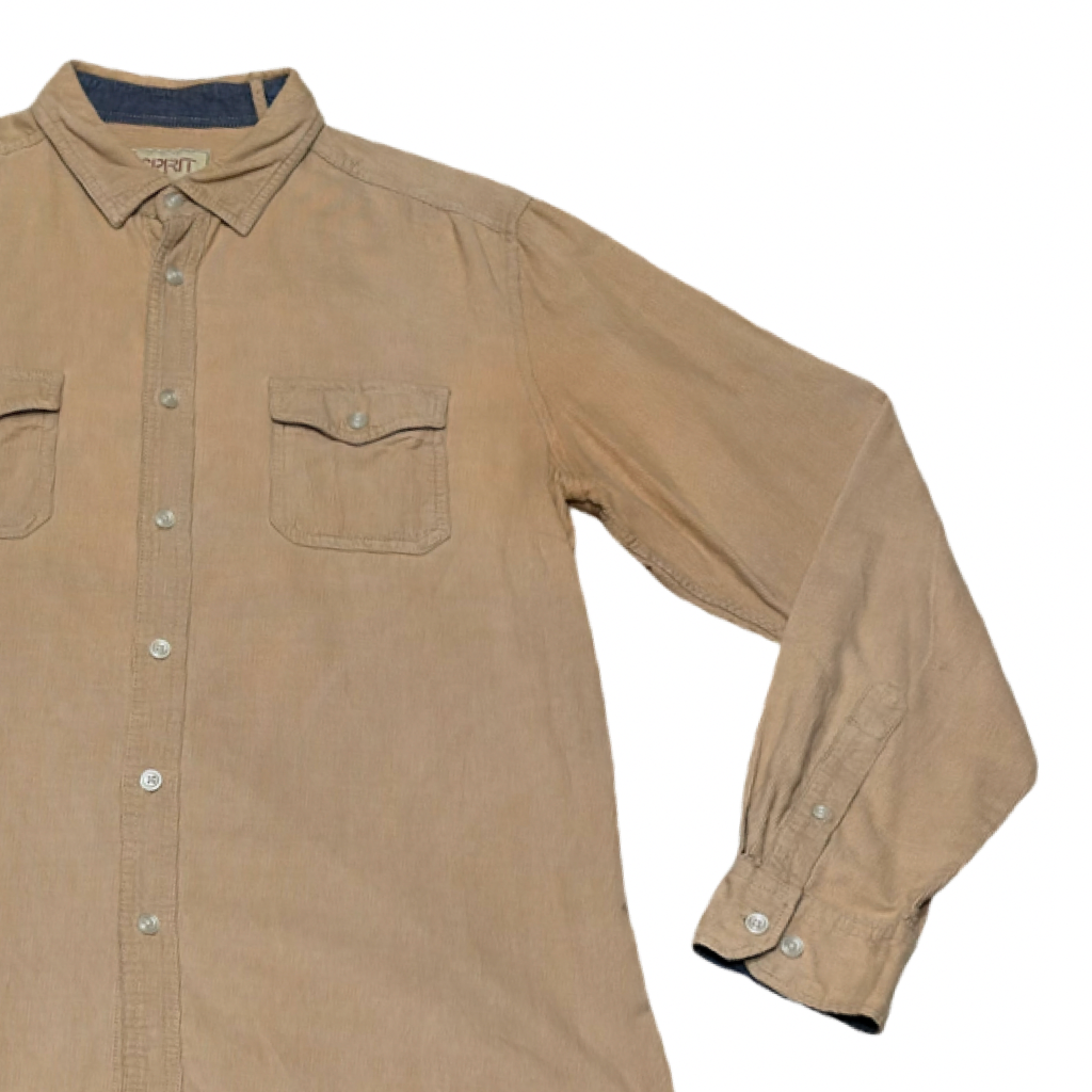 Camisa Cotelé Color Camel
