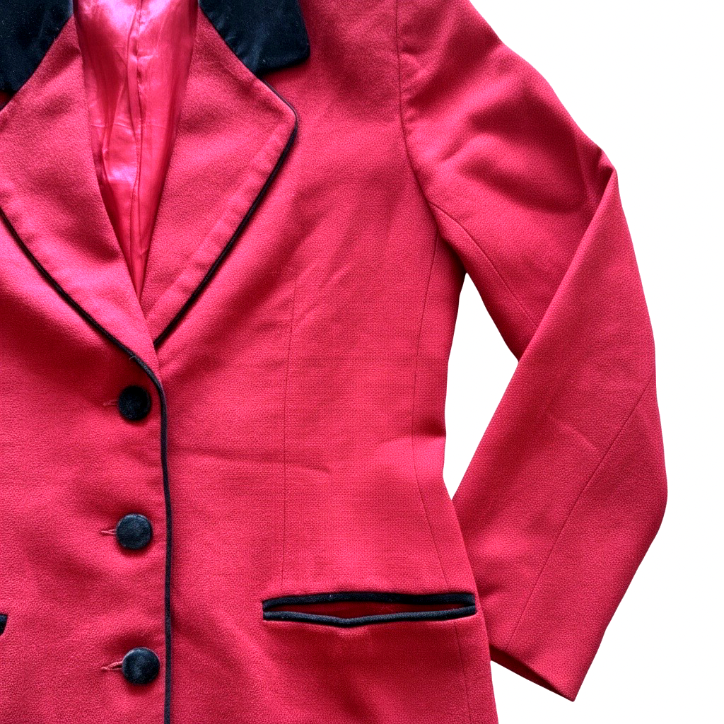 Blazer Talbots Rojo con Detalles en Negro