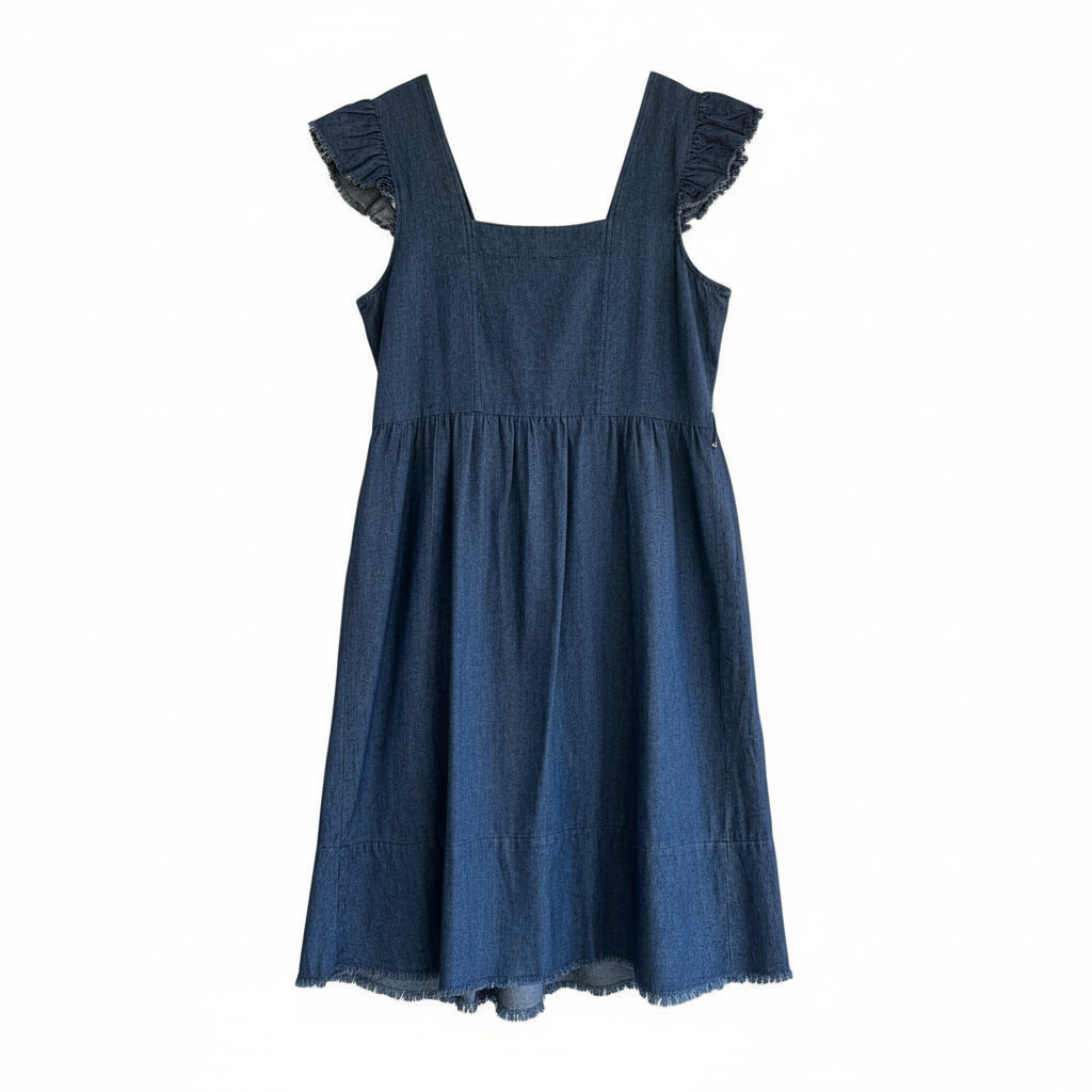 Vestido Denim VNTG con Botones Frontales