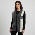 Chaleco Tejido VNTG Patchwork