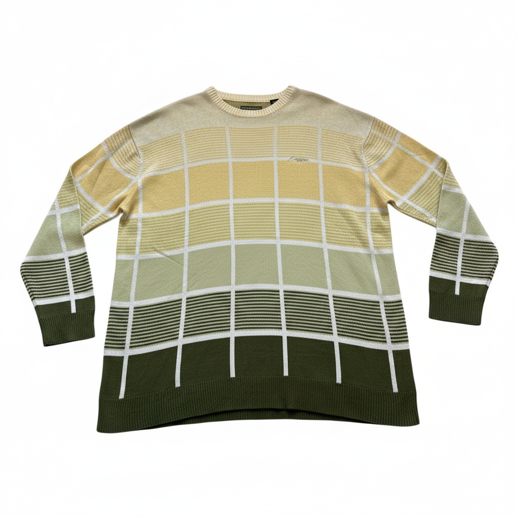 Sweater VNTG Cuadros Tierra