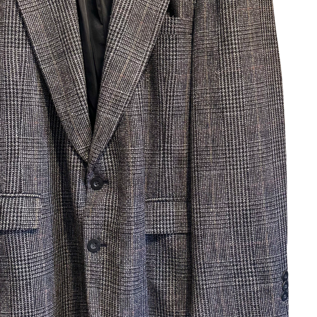 Blazer Príncipe de Gales Gris Clásico