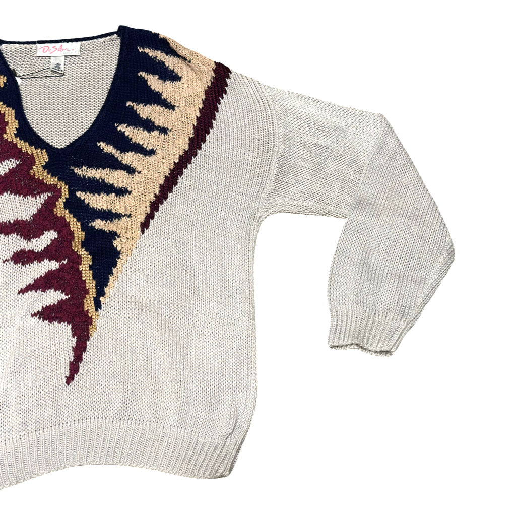 Sweater VNTG Geométrico De Silva
