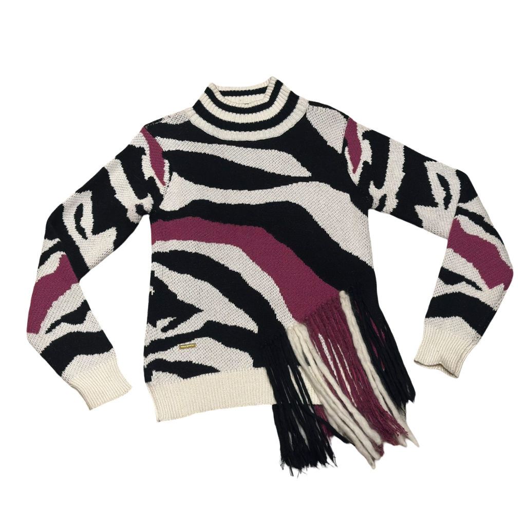 Sweater Paola Gamero Baby Alpaca con Flecos