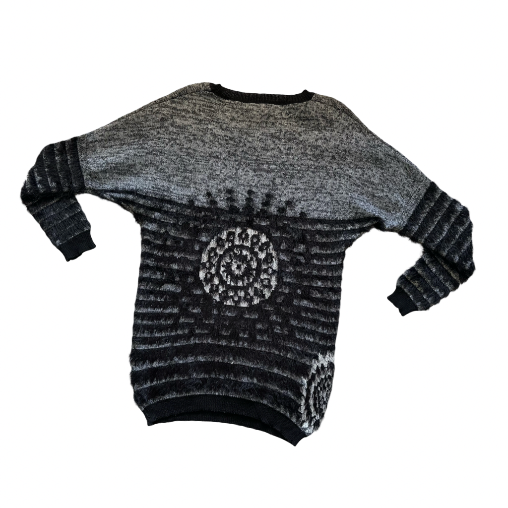 Sweater VNTG Negro Textura