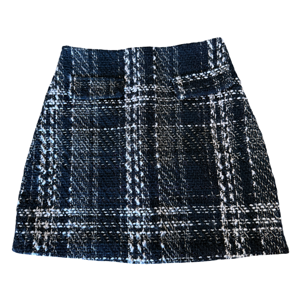 Falda Mini Tweed Cuadrillé