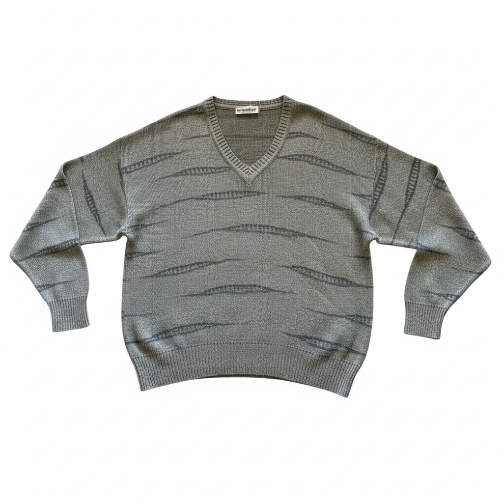 Sweater VNTG Gris Textura