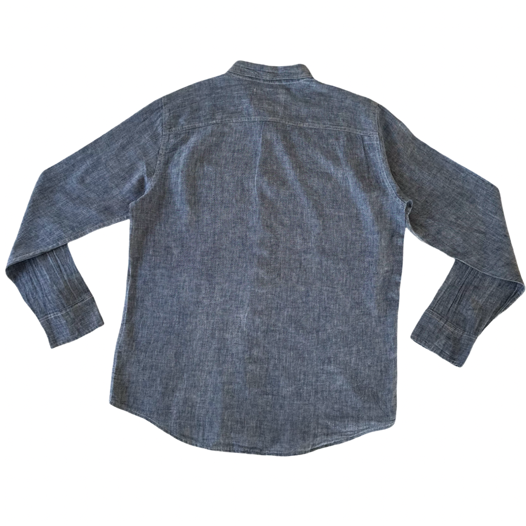 Camisa Hollister de Lino Azul – Manga Larga
