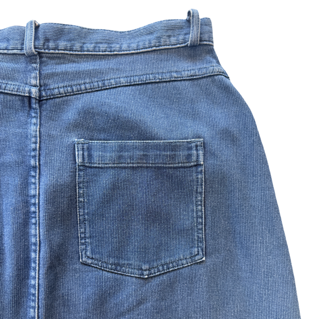 Falda Denim Button Front Midi