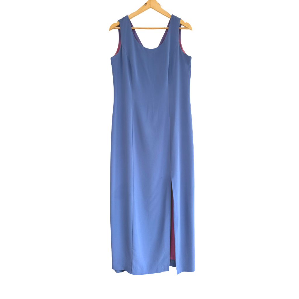 Vestido VNTG Largo Celeste/Turquesa
