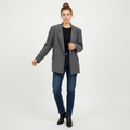 Blazer Cruzado de Seda Gris Grafito
