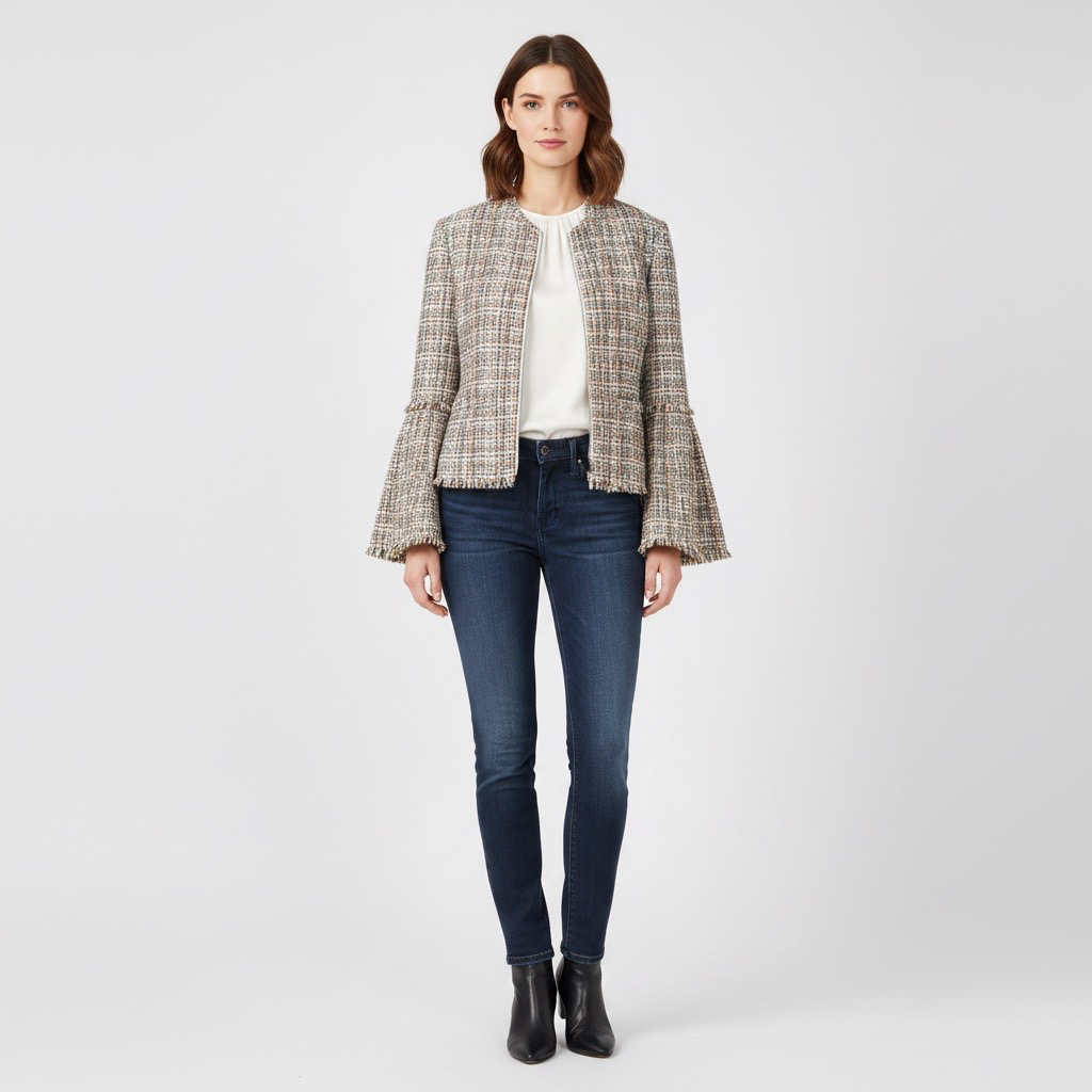 Chaqueta Tweed Multicolor