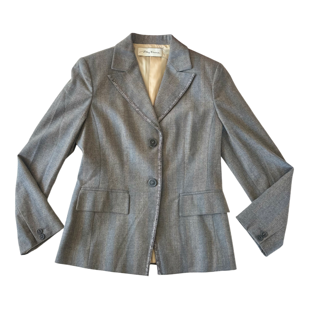 Blazer Sastrero Gris Clásico