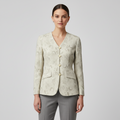 Blazer Jacquard Floral Ivory
