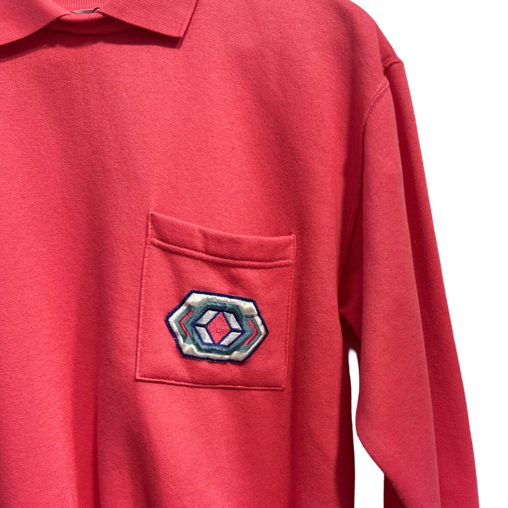 Polerón VNTG Coral con Cuello Polo