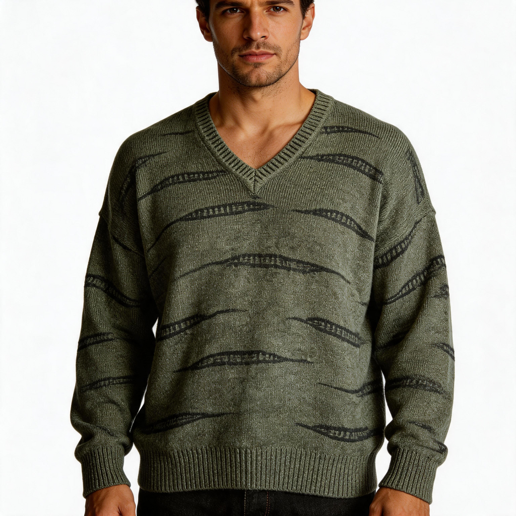 Sweater VNTG Gris Textura