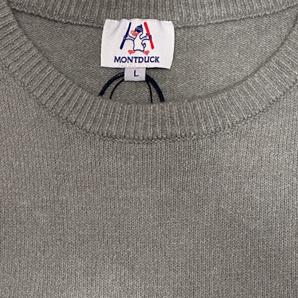 Sweater Montduck de Algodón Orgánico Gris