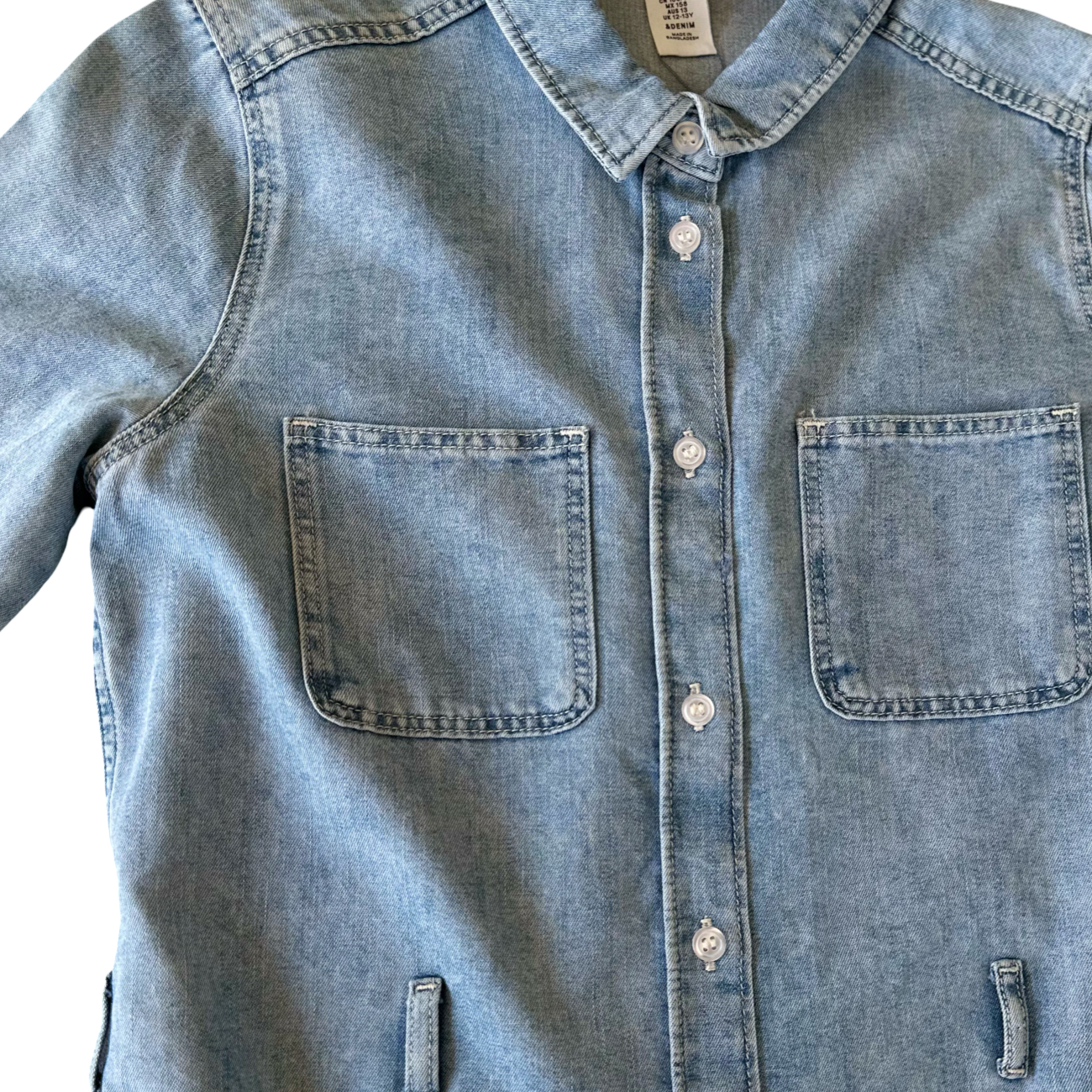 Vestido Camisero Denim Vintage