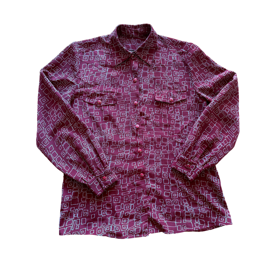 Blusa Geométrica Burdeo Ide