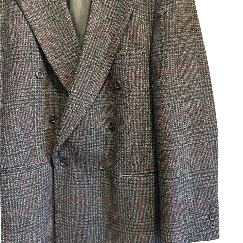 Blazer Cruzado Príncipe de Gales Gris