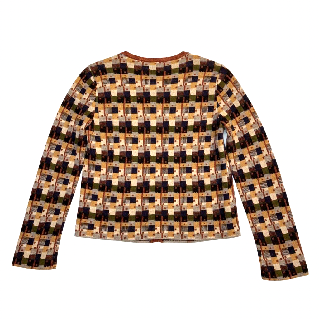 Chaleco Tejido Estampado Geométrico