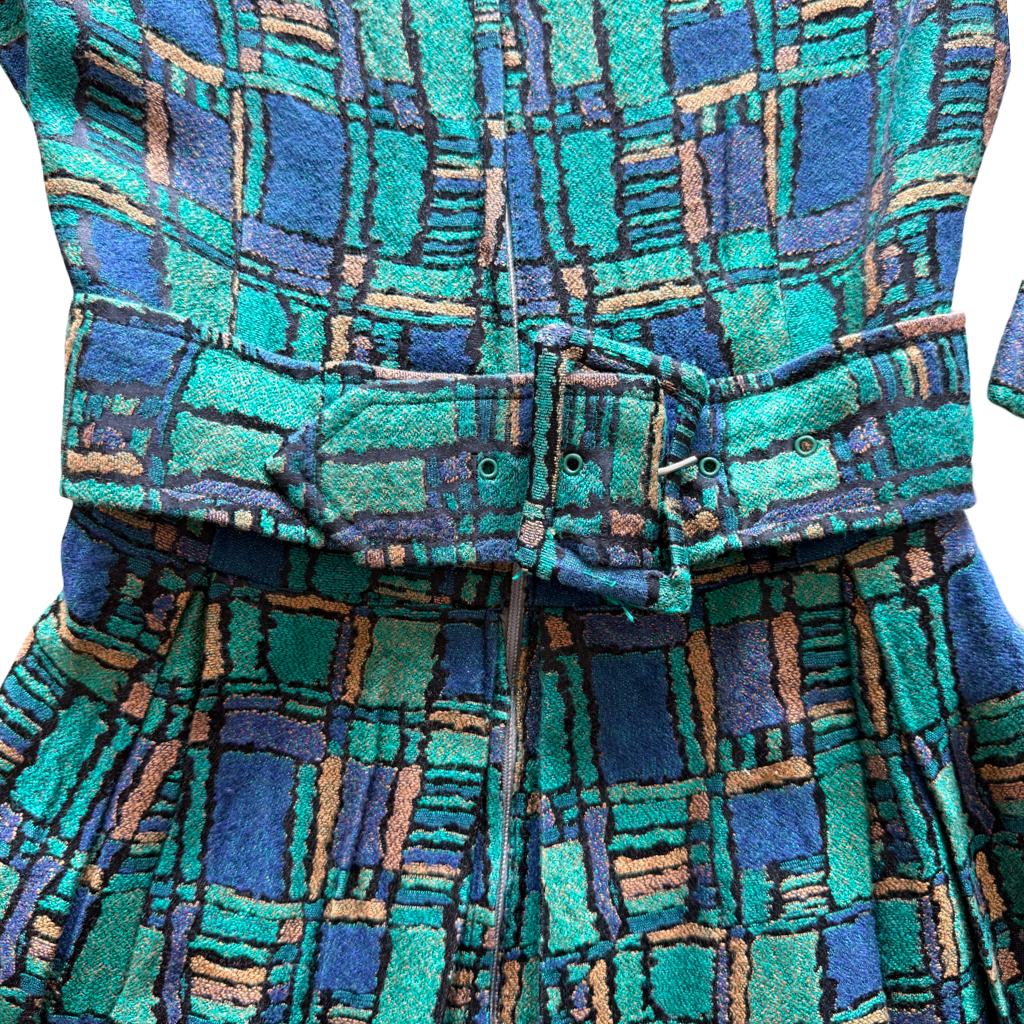 Vestido VNTG Estampado Geométrico