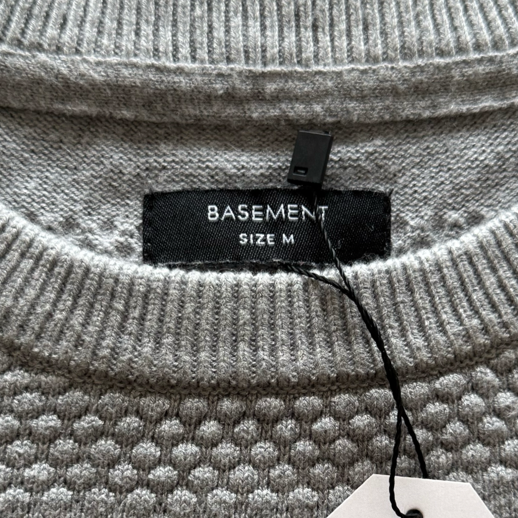 Sweater Gris Claro con Cashmere
