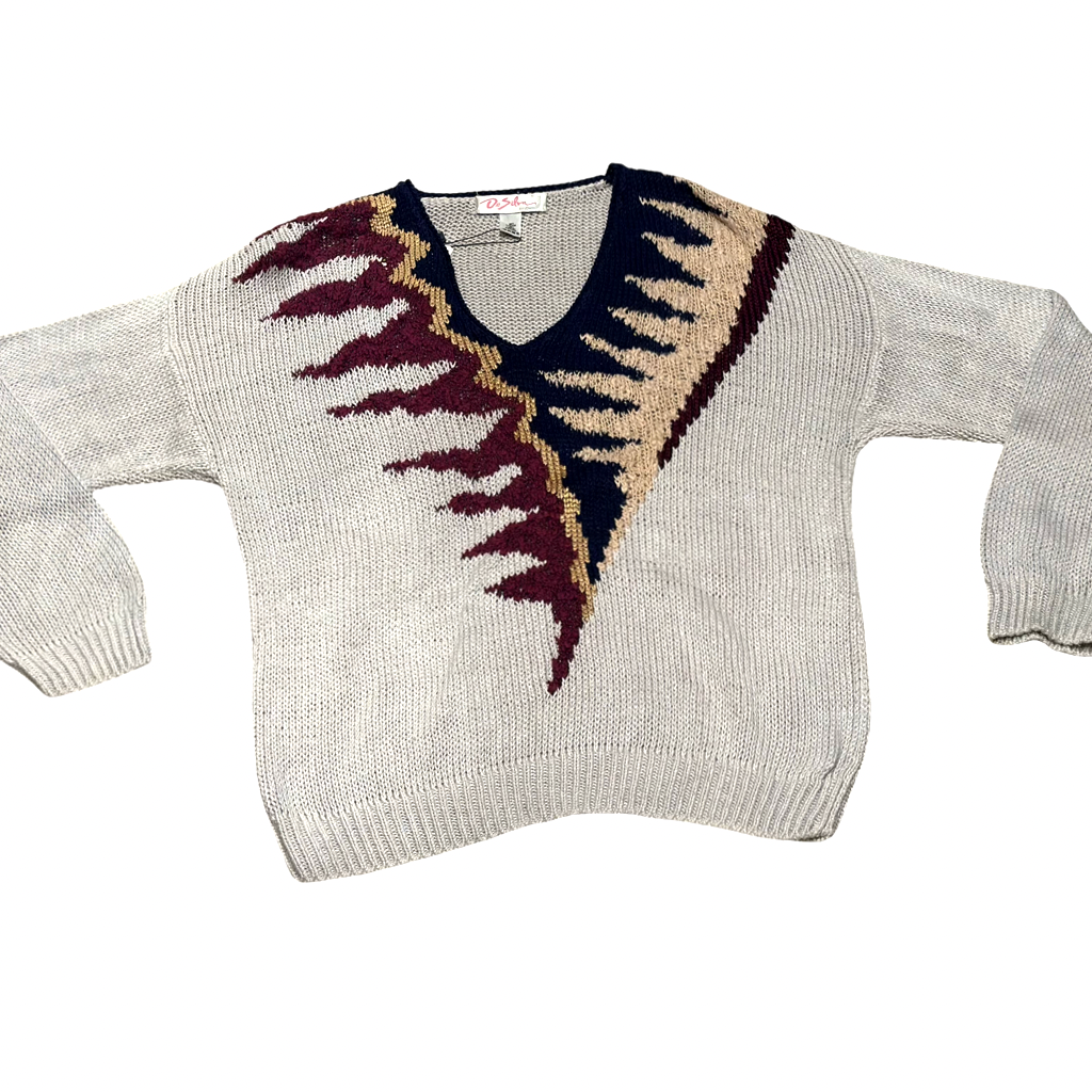 Sweater VNTG Geométrico De Silva