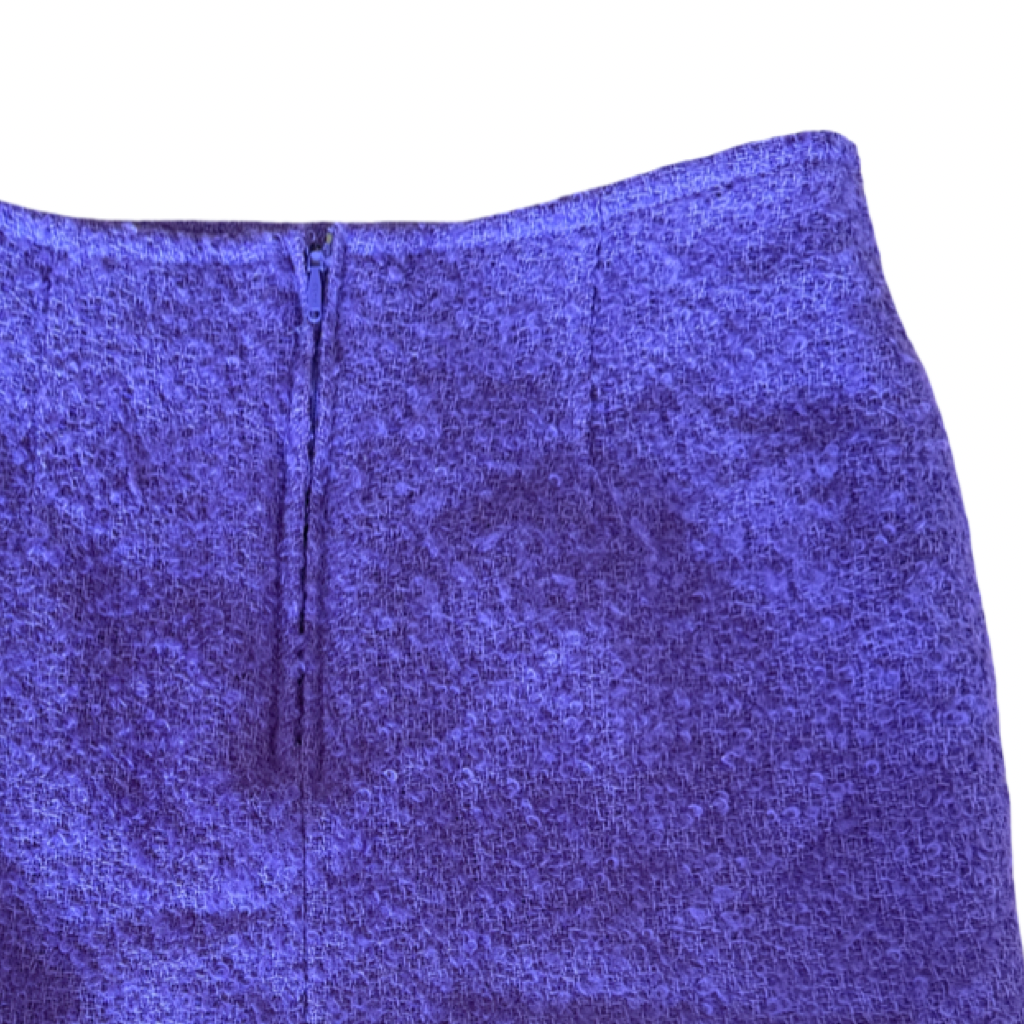 Falda Mini Bouclé Lila