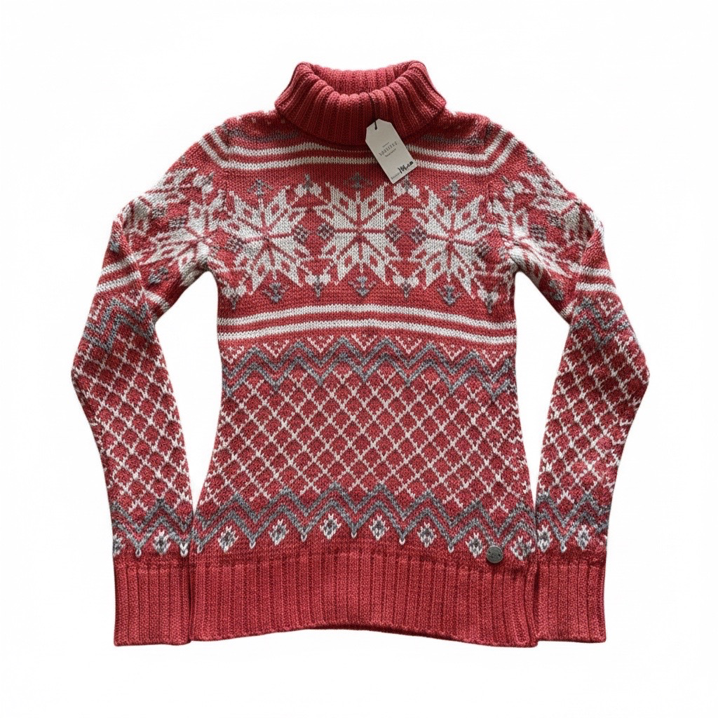 Chaleco Tejido Cuello Alto Nórdico