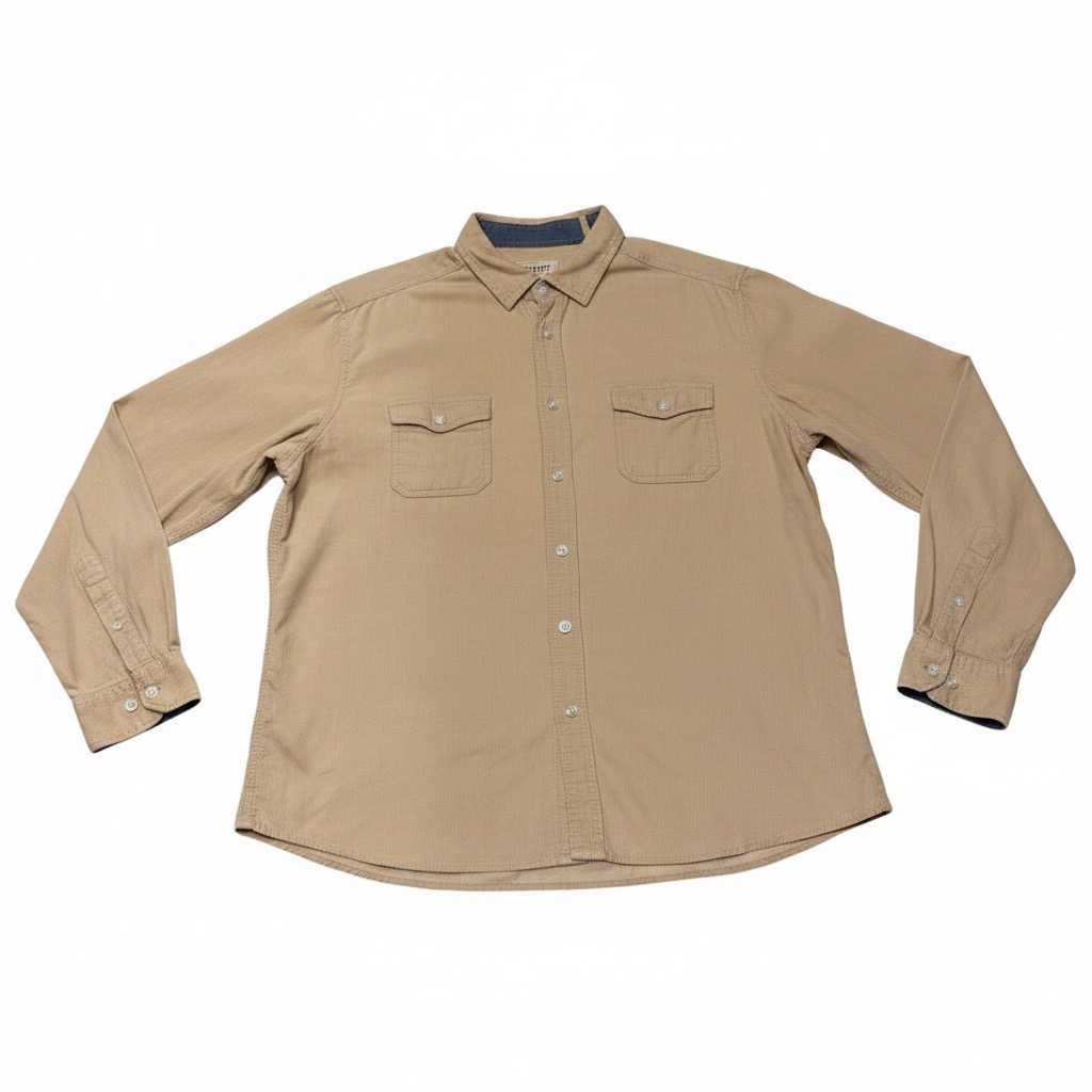 Camisa Cotelé Color Camel