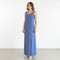 Vestido VNTG Largo Celeste/Turquesa